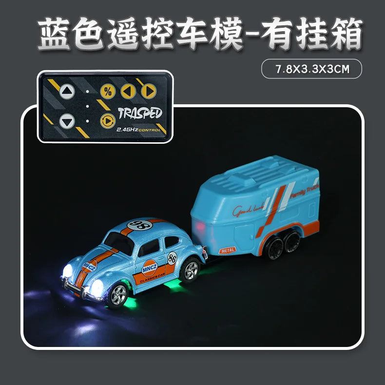 Wireless Mini Beetle Alloy RC Car with Mobile Phone Control