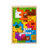 Montessori Wooden Animal & Transportation Puzzle — Russian Stacking Blocks Toy for Kids Ages 3+