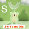 Baby 360 Degree U-Shaped Toothbrush - Soft Silicone Cartoon Penguin Koala Children Oral Care