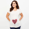 Maternity Shirt Pregnancy Announcement Tee - Summer Casual Mama Blouse, Basic Pregnancy Clothes for Expecting Moms