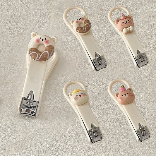 Baby Cute Cartoon Animal Bear Nail Clippers – Portable Nail Scissors, Clippers, Beauty Trimmer Care Accessories for Kids & Girls