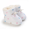 2022 Baby Autumn Winter Boots, Baby Girl Boys Winter Warm Shoes, Solid Fashion Toddler Fuzzy Balls First Walkers Kid Shoes 0-18M