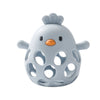 Baby Silicone Hollow Teether - BPA-Free, 0-12 Months, Cartoon Cute Chick Rattle, Infant Toys, Baby Accessories Gift