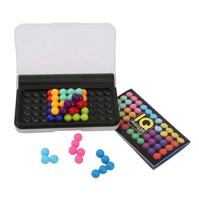 120 Challenges IQ 3D Puzzle Game (Classic Pyramid Plate, Montessori Toy, 6 in)