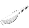 LMETJMA Stainless Steel Pot Strainer with Handle - Kitchen Pasta Strainer Colander Insert Drainer for Various Pots and Pans