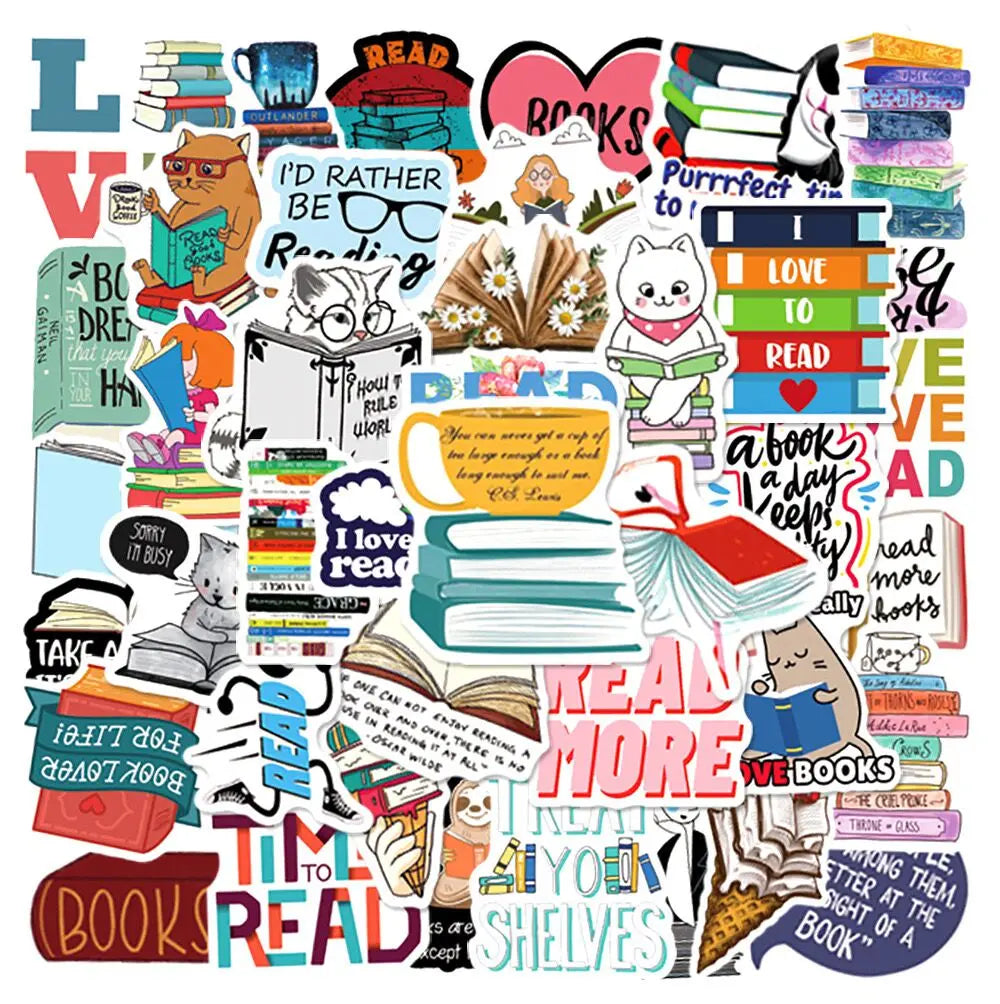 10/50/100pcs Dark Romance Bookish Stickers – Aesthetic Decals for Kindle, iPad, Phones, Laptops, and Diaries