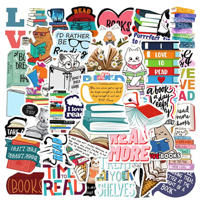 10/50/100pcs Dark Romance Bookish Stickers – Aesthetic Decals for Kindle, iPad, Phones, Laptops, and Diaries