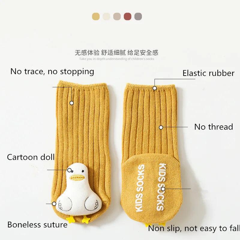 Newborn Baby Socks - Cute Animal Socks for Infants & Toddlers | Cotton Leg Warmers Knee-High Soft Long Socks for Girls & Boys