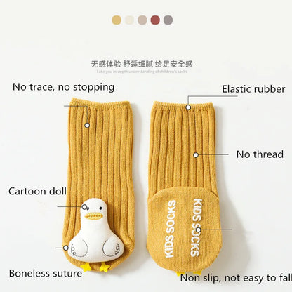 Newborn Baby Socks - Cute Animal Socks for Infants & Toddlers | Cotton Leg Warmers Knee-High Soft Long Socks for Girls & Boys