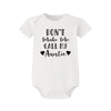 “Don’t Make Me Call My Crazy Uncle” – Funny Baby Bodysuit, Cute Infant Romper for Boys & Girls, Newborn & Toddler Outfit