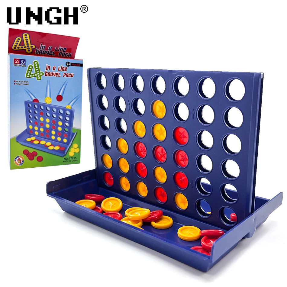 UNGH Four in a Row Bingo Chess - Classic Connect Family Board Game, Fun Educational Toy for Kids, Children Entertainment Game