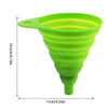 Foldable Silicone Kitchen Funnel - Portable Bottle Funnel for Oil, Beer and Fuel