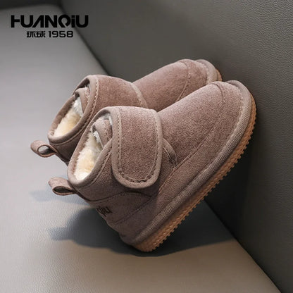 Baby Snow Boots Plush Cotton Winter Shoes for Kids Boys and Girls