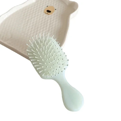 1 Piece Small Toddler Girl Hair Brush - Solid Color Massage Air Cushion Comb for Kids - Lovely Hair Care Tool