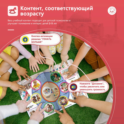 Biidi Montessori Educational Sound Book – Russian Audio Book for Kids' Early Education
