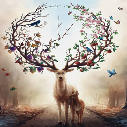 Adult Jigsaw Puzzle 1000 Pieces, Landscape Animation Paper Puzzle, Decorative Painting, Brain Exercise Toy