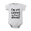 Baby I’m Not Crying – Funny Newborn Romper | 2024 Baby Bodysuit for Boys & Girls | Summer Infant Outfit | Pregnancy Announcement Gift