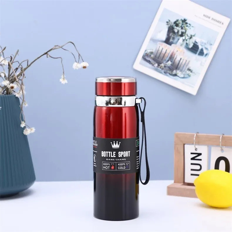 Trebalena 1000ml (34 fl oz) Stainless Steel Vacuum Thermos — Double-Wall Insulated Leakproof Travel Coffee & Tea Bottle