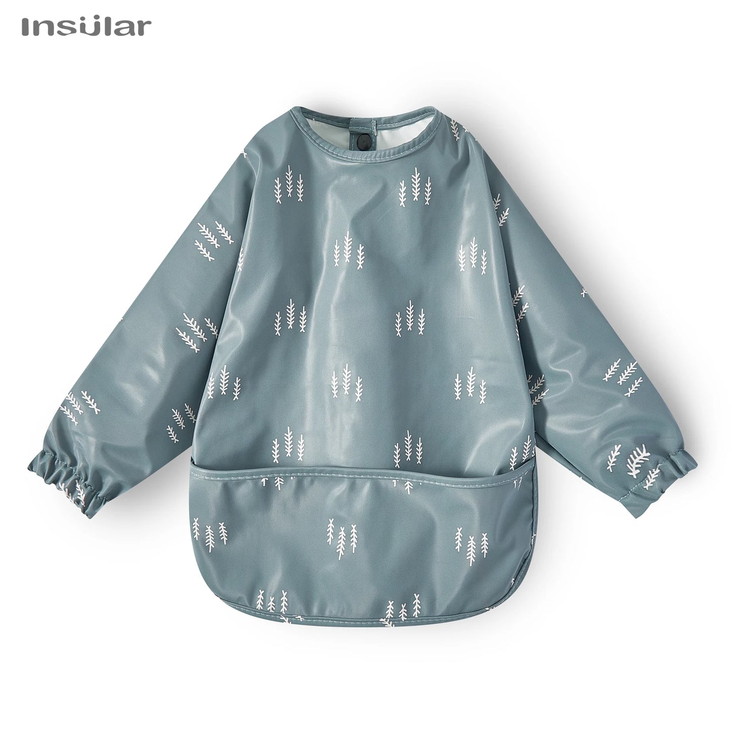 Waterproof Long-Sleeve Baby Bib with Pocket – Full-Cover Feeding Apron for Mess-Free Mealtime - Kidzy Market