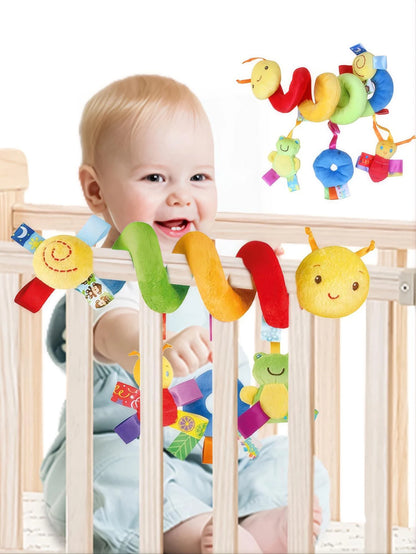 0-6 Months Colorful Label Bed and Hanging Comfort Toys for Infants, Crib and Car Seat