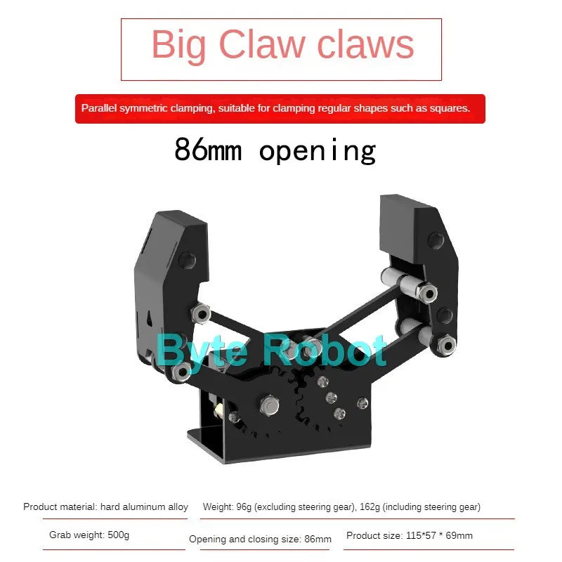Robot Mechanical Arm for Arduino, DIY Kit for FORUNO/ESP32, Programmable UNO/ESP32 Robot Kit