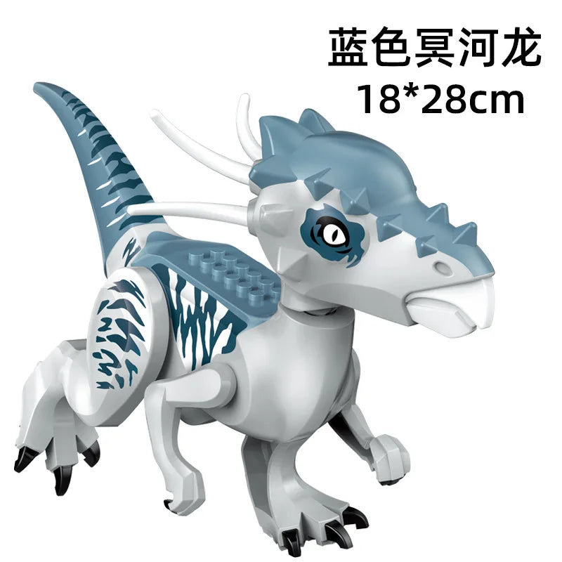 Jurassic World 3 Brutal Raptor Building Blocks – Tyrannosaurus, Indominus, and I-Rex Dinosaur Toy for Kids
