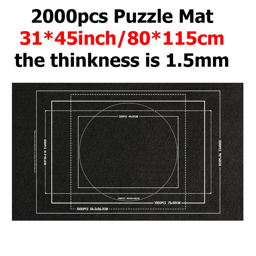 Puzzle Storage Blanket, Children Puzzle Toy, Multiple Specifications with Bag, Portable Parent-Child Early Education Gift, TMZ