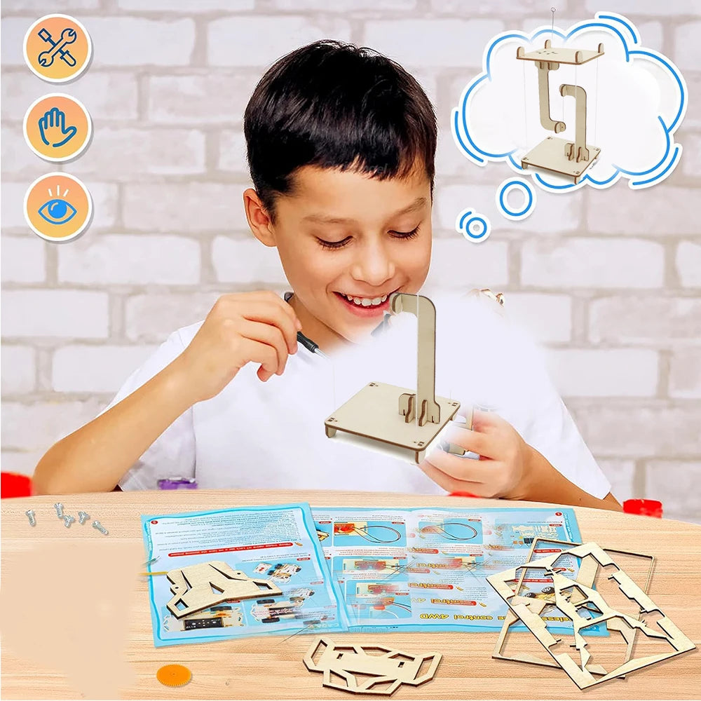 STEM Anti-Gravity Tensegrity Structure Toy - DIY Floating Table Model, Science and Technology Teaching Aid for Kids, Gift Idea