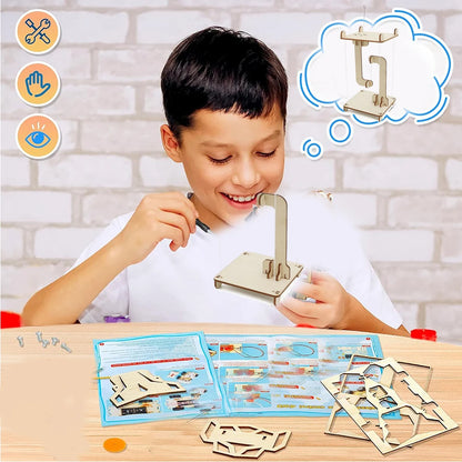 STEM Anti-Gravity Tensegrity Structure Toy - DIY Floating Table Model, Science and Technology Teaching Aid for Kids, Gift Idea