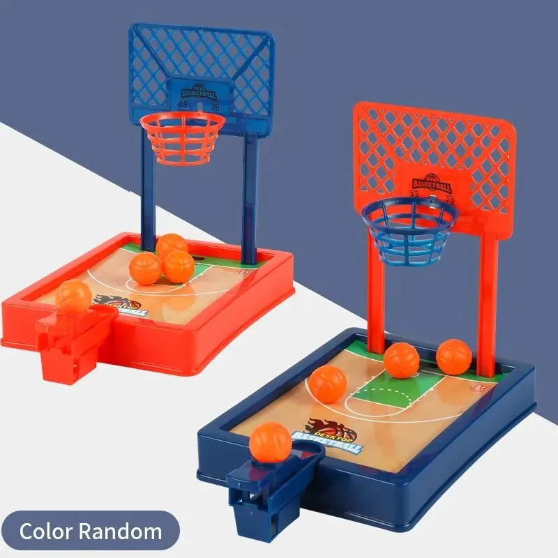 Basketball Game - Mini Desktop Tabletop Portable Travel or Office Game Set - Indoor/Outdoor Fun Sports Novelty Toy or Gift