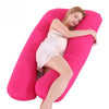 U-Shaped Pregnancy Pillow - Pure Cotton Lumbar Support & Backrest Cushion for Pregnant Women, Multi-Function Full Body Pillow