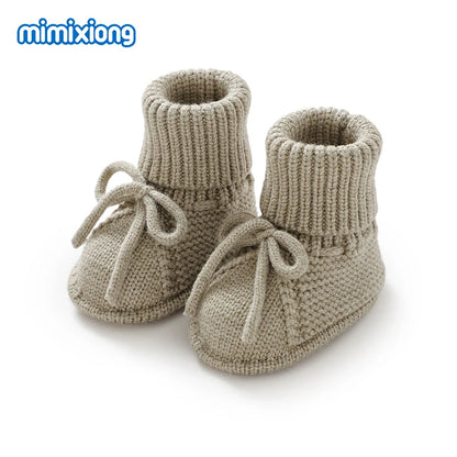 Baby First Walkers – Breathable Anti-Slip Knitted Booties for Newborn Boys & Girls, 0-18M Unisex Prewalkers