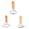 Ravioli Stamp Maker Cutter Set with Roller Wheel Wooden Handle for Pasta and Dumplings