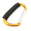 Large Aluminum Carabiner Stroller Hooks Organizer D-Ring Spring Snap Keychain Clip for Hanging Purses and Shopping Bags