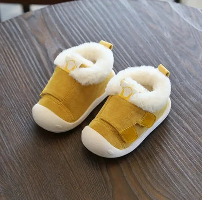 Infant Toddler Boots Winter Warm Plush Baby Girls Boys Snow Boots Non-Slip Comfortable Soft Bottom Kids Shoes