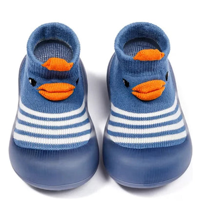 Baby Non-Slip Floor Socks – Animal Pattern Cotton Shoes with Silicone Sole (Breathable & Cute for Toddlers)