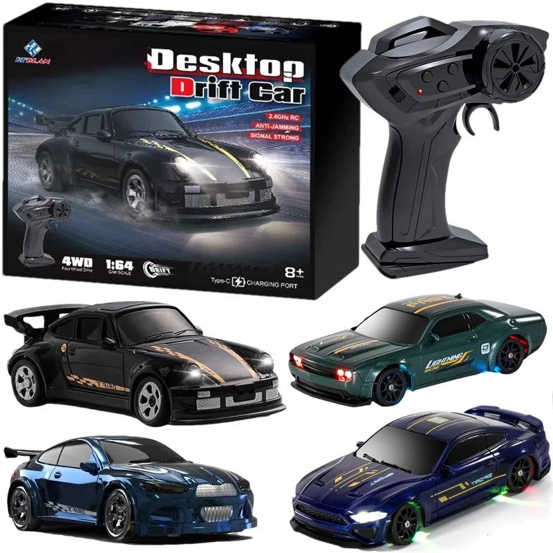 1/64 2.4G High-Speed Drift RC Car with 4WD Four-Wheel Drive Mini RTR