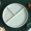 Wheat Straw 3-Compartment Dinner Plate 22 cm (8.7 in) Reusable Microwave-Safe