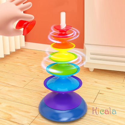 Rainbow Stacking Toy for Toddlers Montessori Educational Toy