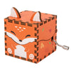3D Wooden Music Box Color Print Puzzle Hand Crank Musical Cartoon Animal Ornament