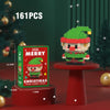 Christmas Micro Building Blocks – Santa Claus & Reindeer Puzzle, Assembling Bricks Table Decoration Toy for Kids