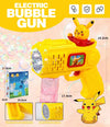 MINISO Hello Kitty Battery-Powered Bubble Gun Toy - Rocket Launcher Bubble Machine (Requires 4 AA Batteries, No Bubble Solution Included)