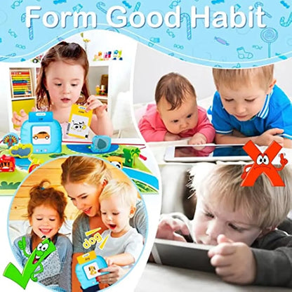 Talking Flash Cards – Early Educational Toy for Preschool Boys and Girls, Interactive Reading Machine Gift