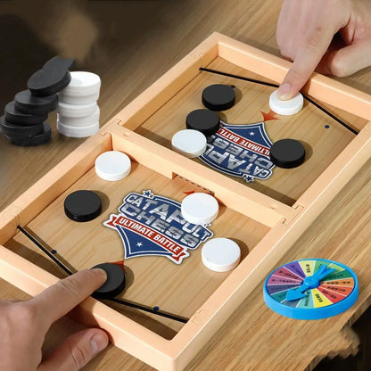 Sling Chess Table Desktop Hockey Game Plastic Fast Sling Game Fun Parent-Child Interactive Board Game