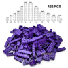 122PCS Thick Figures Bricks – 12 Size DIY Building Blocks, Creative Educational Plastic Toys, Compatible with 3001 for Children