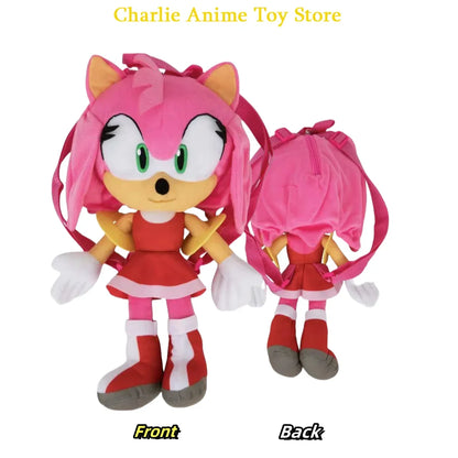 6-Style Plush Backpack – Classic Game Character Black Shadow Soft Toy with Small Capacity for Kids