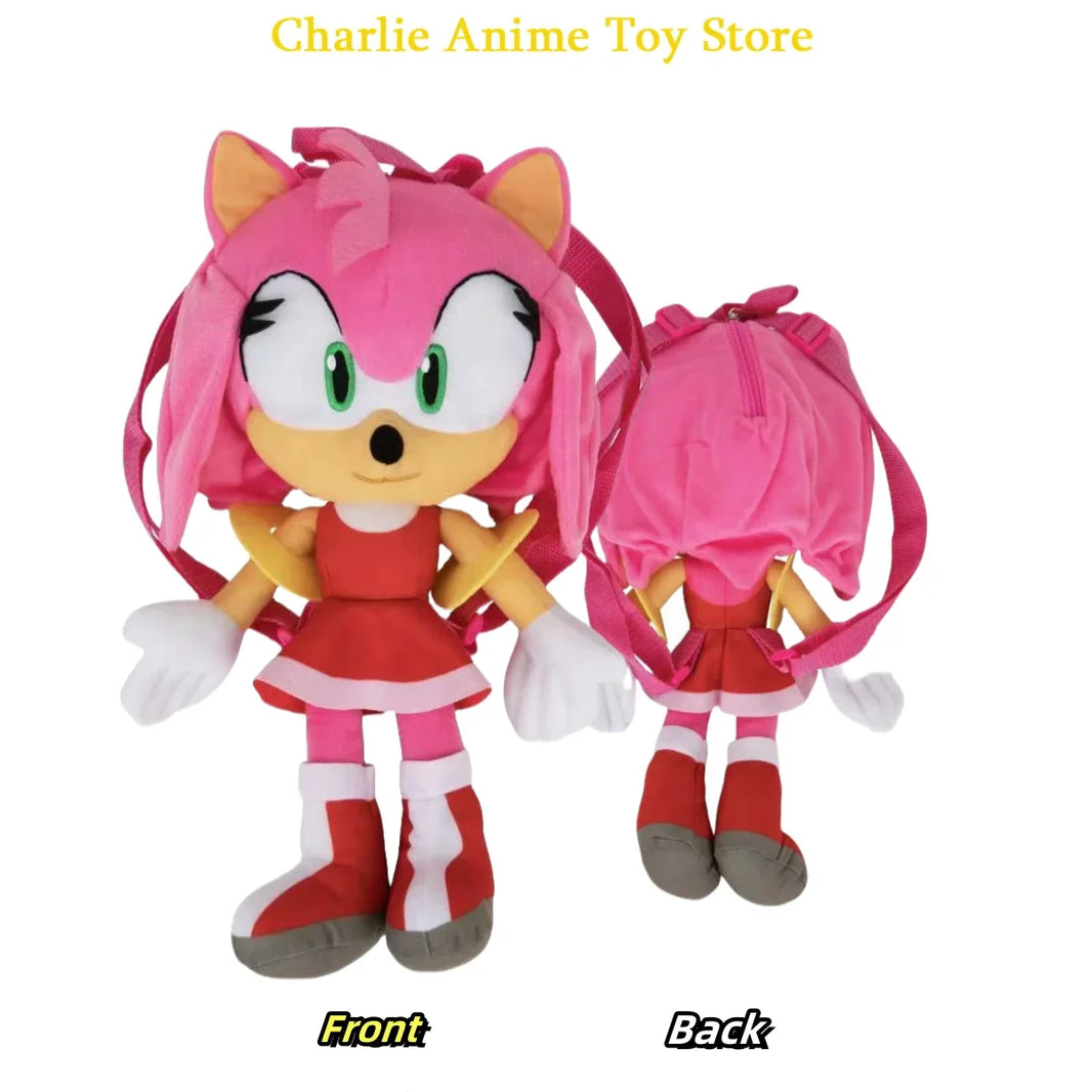 6-Style Plush Backpack – Classic Game Character Black Shadow Small Capacity Soft Toy for Kids