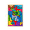 Montessori Wooden Animal & Transportation Puzzle — Russian Stacking Blocks Toy for Kids Ages 3+
