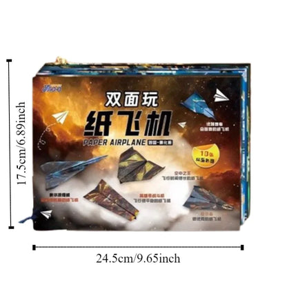 Handmade Paper Airplane Origami Montessori Folding Art Learning Cartoon Versatile Paper Aircraft Toy