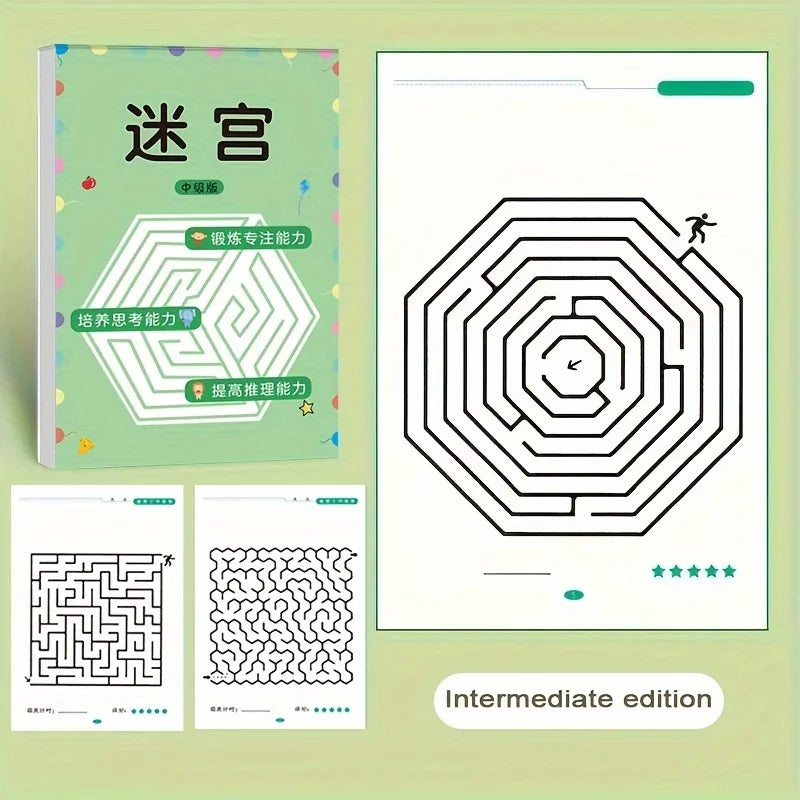 Children’s Concentration Maze Training Book – Thinking and Attention Development Toy